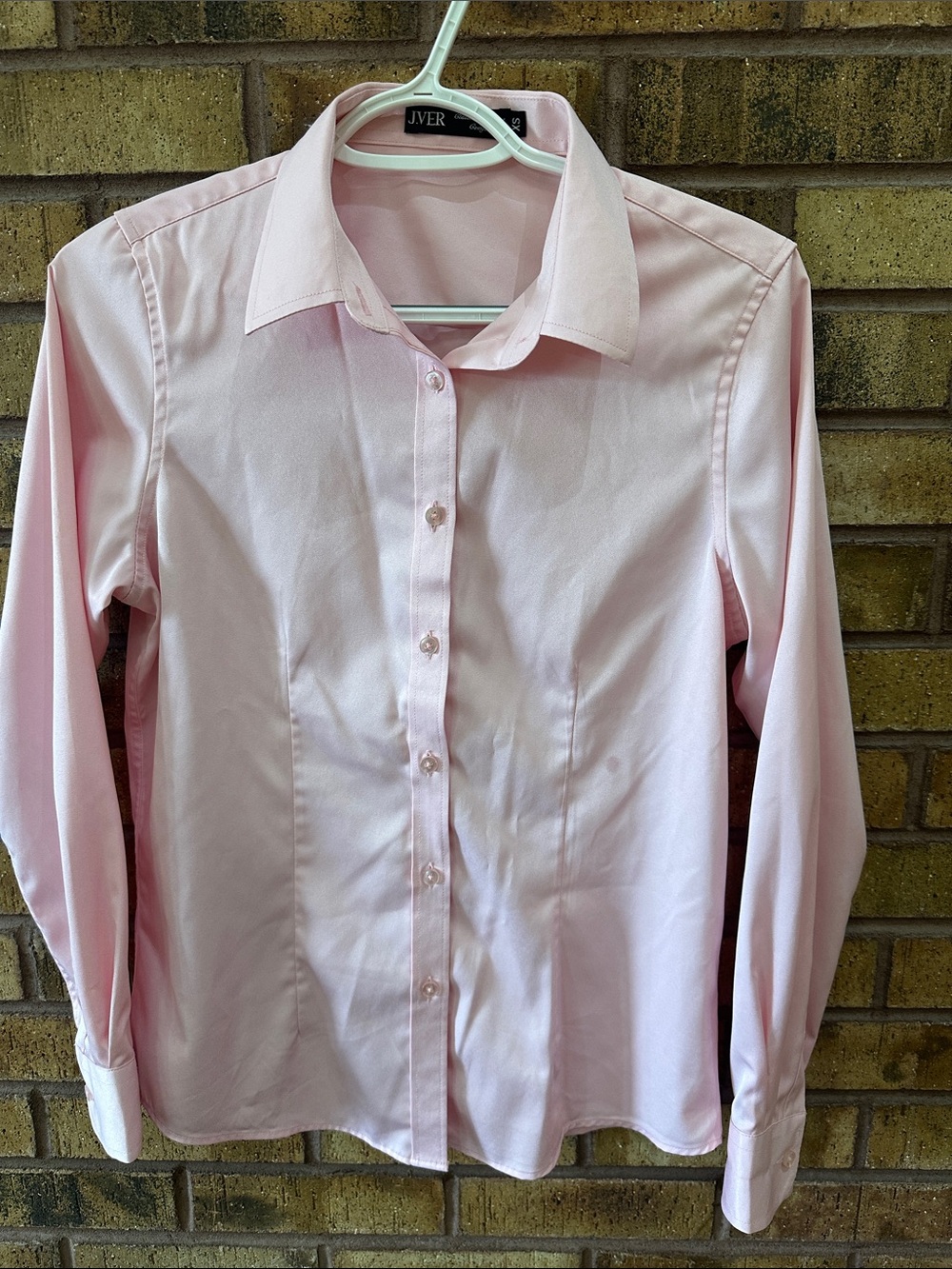 Women's Light Pink Button-Down Shirt